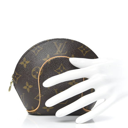 Louis Vuitton Monogram Mini Ellipse Wristlet Clutch 2 of 10