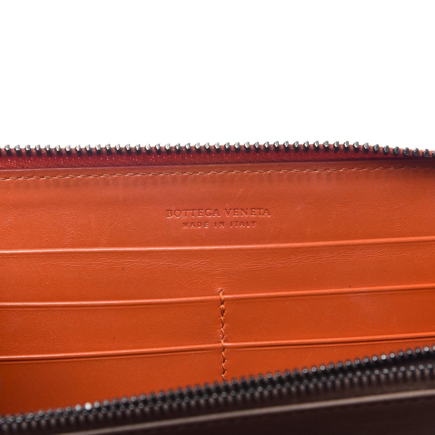 Shiny Crocodile Zip Around Wallet Orange