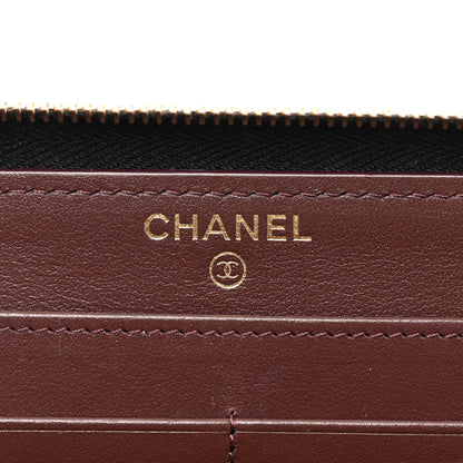 Chanel Caviar Quilted Large Gusset Zip Around Wallet Black 6 of 8