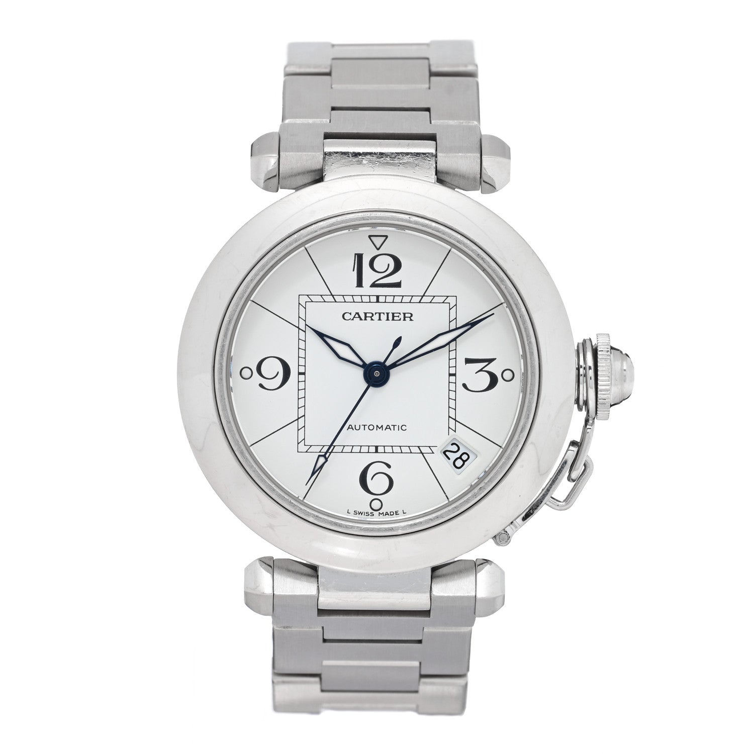 Cartier Stainless Steel 35mm Pasha C Automatic Watch 1 of 4