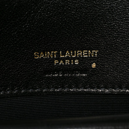 Saint Laurent Lambskin Chevron Quilted Small Loulou Bag Black 7 of 11