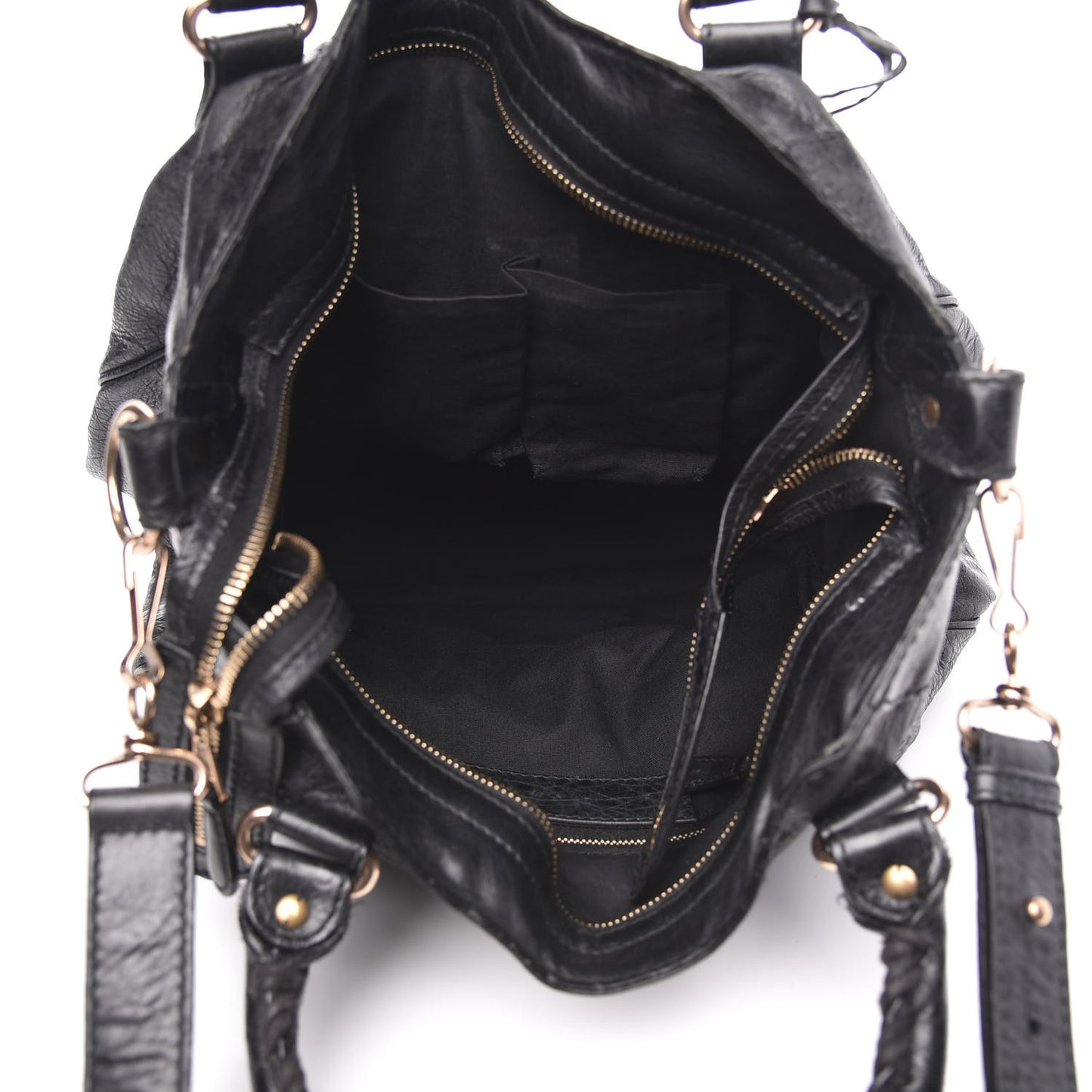 Agneau Giant 12 Rose Gold Hardware Velo Black
