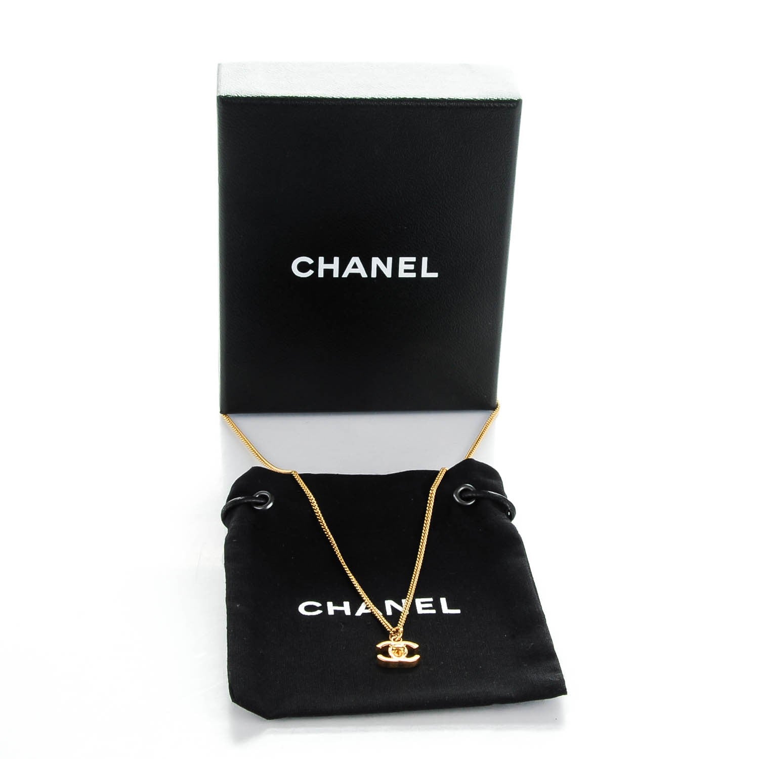 Chanel Turnlock CC Necklace Gold 7 of 7