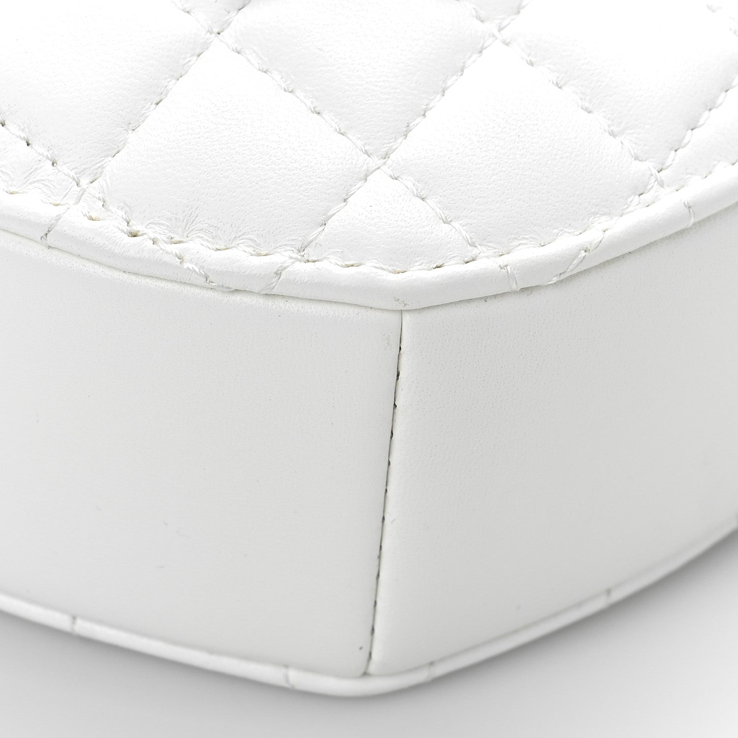Chanel Lambskin Quilted CC In Love Heart Bag White 8 of 8