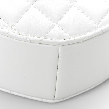Chanel Lambskin Quilted CC In Love Heart Bag White 8 of 8