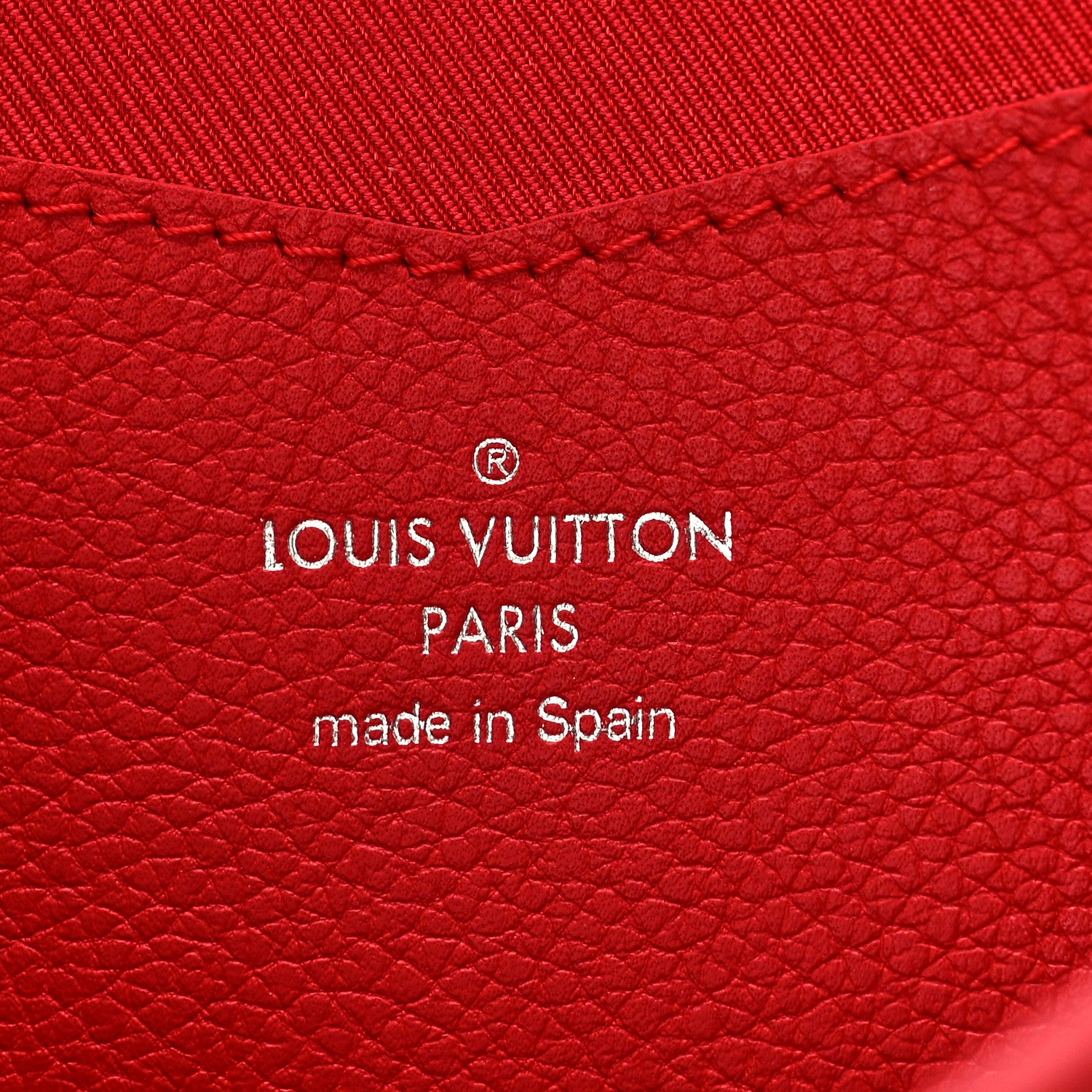 Louis Vuitton Calfskin Lockme II Wallet Rubis 6 of 8