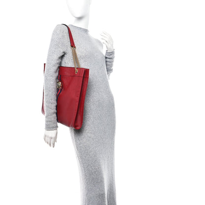 Gucci Calfskin Large Rajah Chain Tote Romantic Cherry 2 of 11