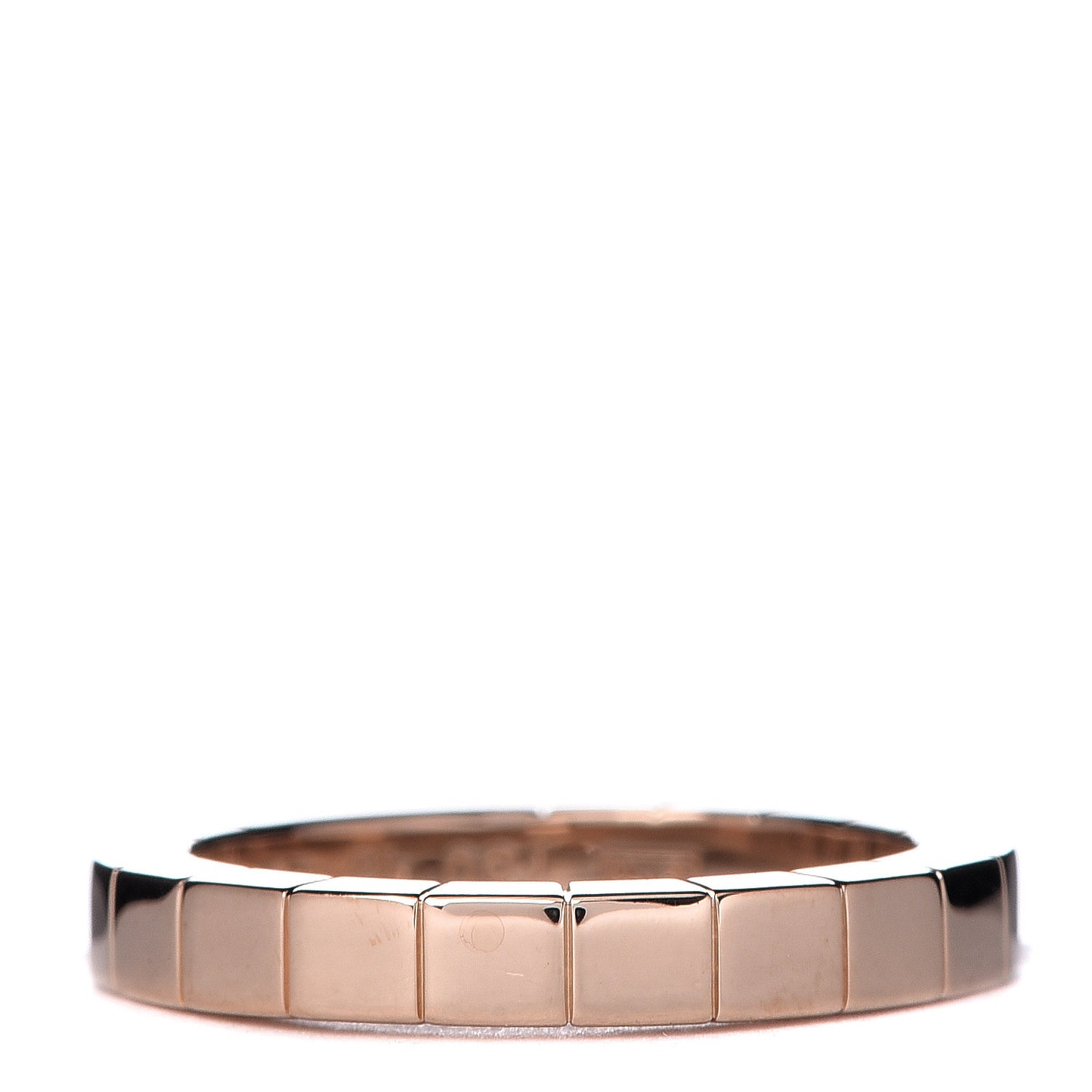 18K Pink Gold 3mm Lanieres Ring 49 4.75