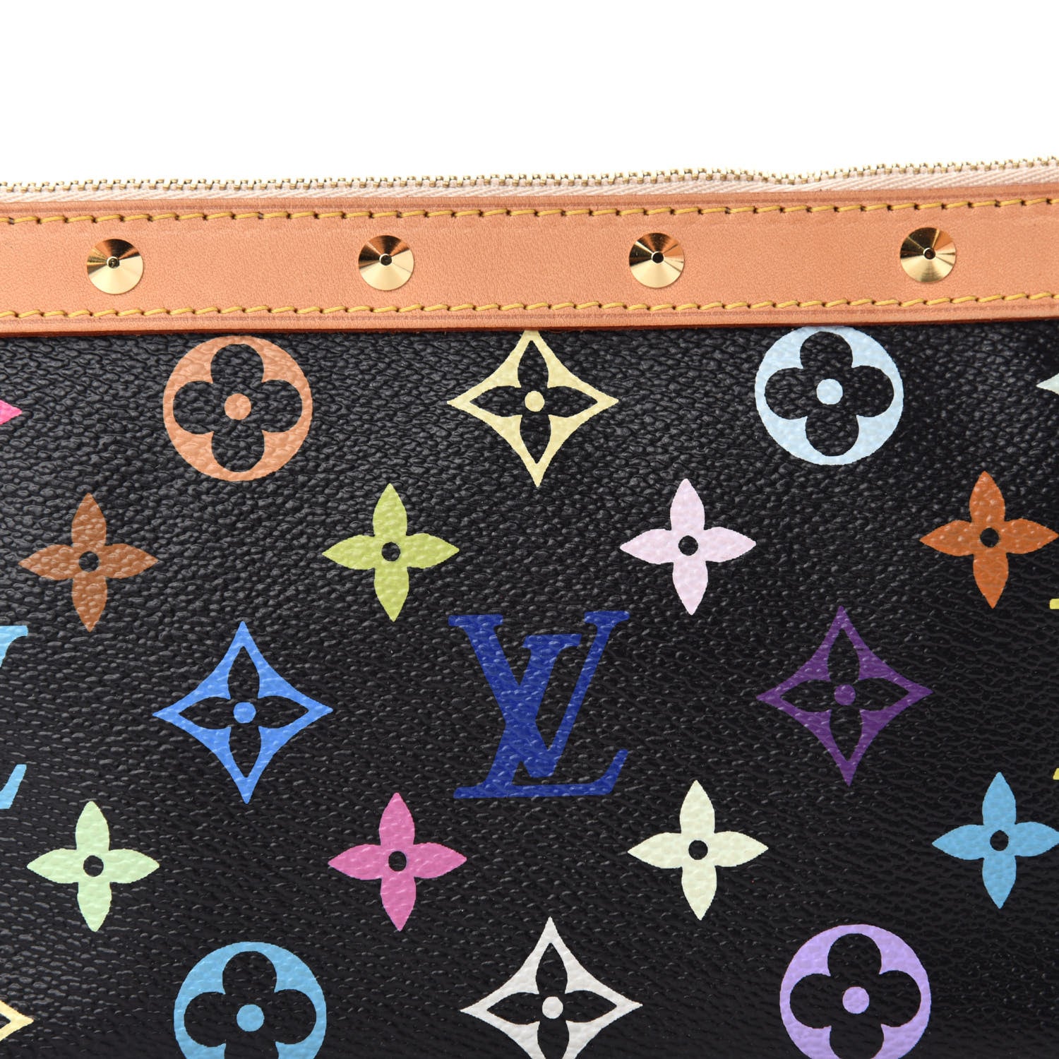 Louis Vuitton Monogram Multicolor Pochette Accessories Black 11 of 11