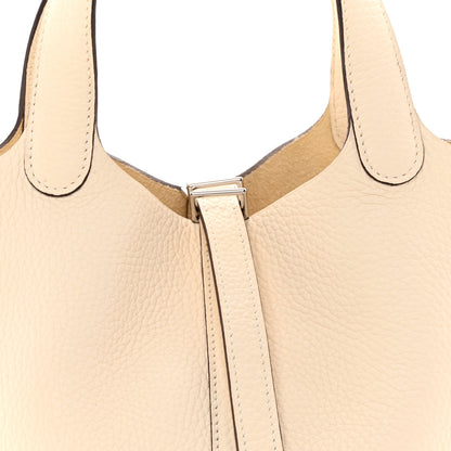 Hermes Taurillon Clemence Picotin Lock Nata 8 of 12