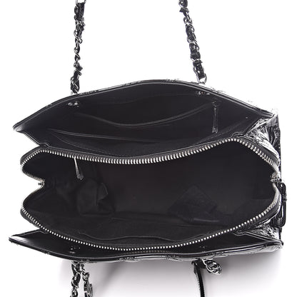 Chanel Patent Quilted CC Angle Tote Black 5 of 12