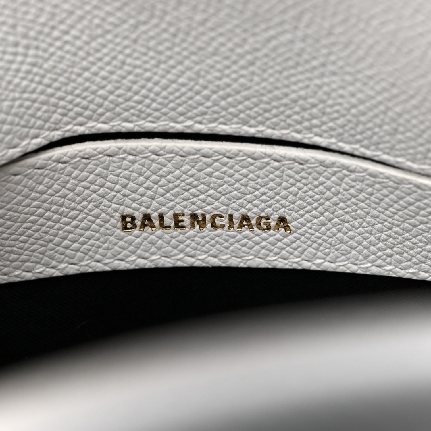 Balenciaga Grained Calfskin XXS Ville Top Handle Bag White Black 6 of 12