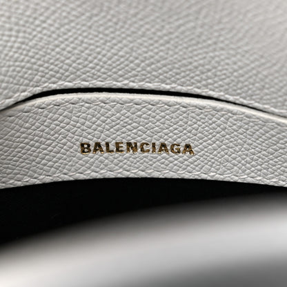 Balenciaga Grained Calfskin XXS Ville Top Handle Bag White Black 6 of 12