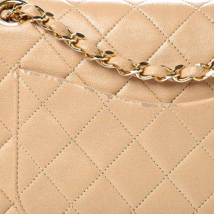 Chanel Lambskin Quilted Small Double Flap Beige 15 of 25