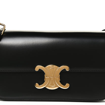 Celine Shiny Calfskin Triomphe Black 8 of 10