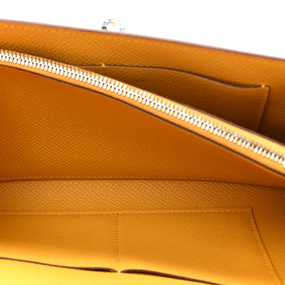Hermes Epsom Kelly Wallet To Go Jaune Ambre 6 of 12