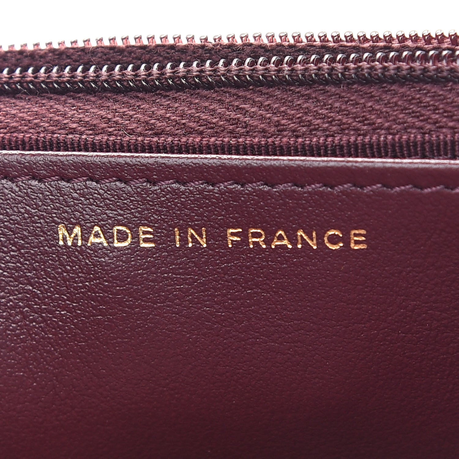 Chanel Caviar Quilted Wallet on Chain WOC Burgundy 7 of 10