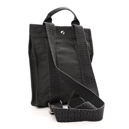 Hermes Canvas Herline Backpack Grey 3 of 12
