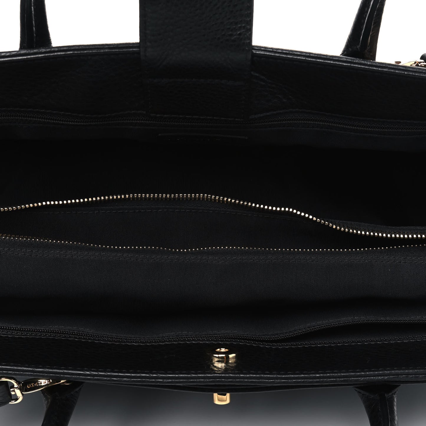 Calfskin Cerf Executive Shopper Tote Black