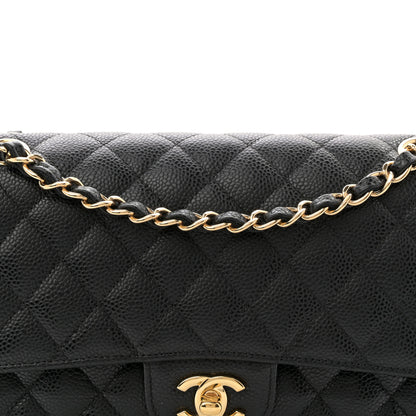 Chanel Caviar Quilted Medium Double Flap Black 8 of 11
