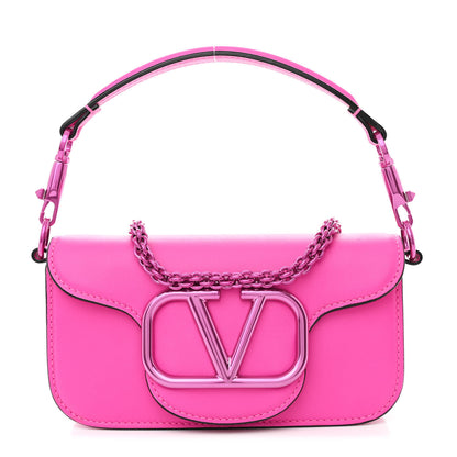 Valentino Garavani Calfskin Vlogo Small Loco Shoulder Bag Pink PP 1 of 11
