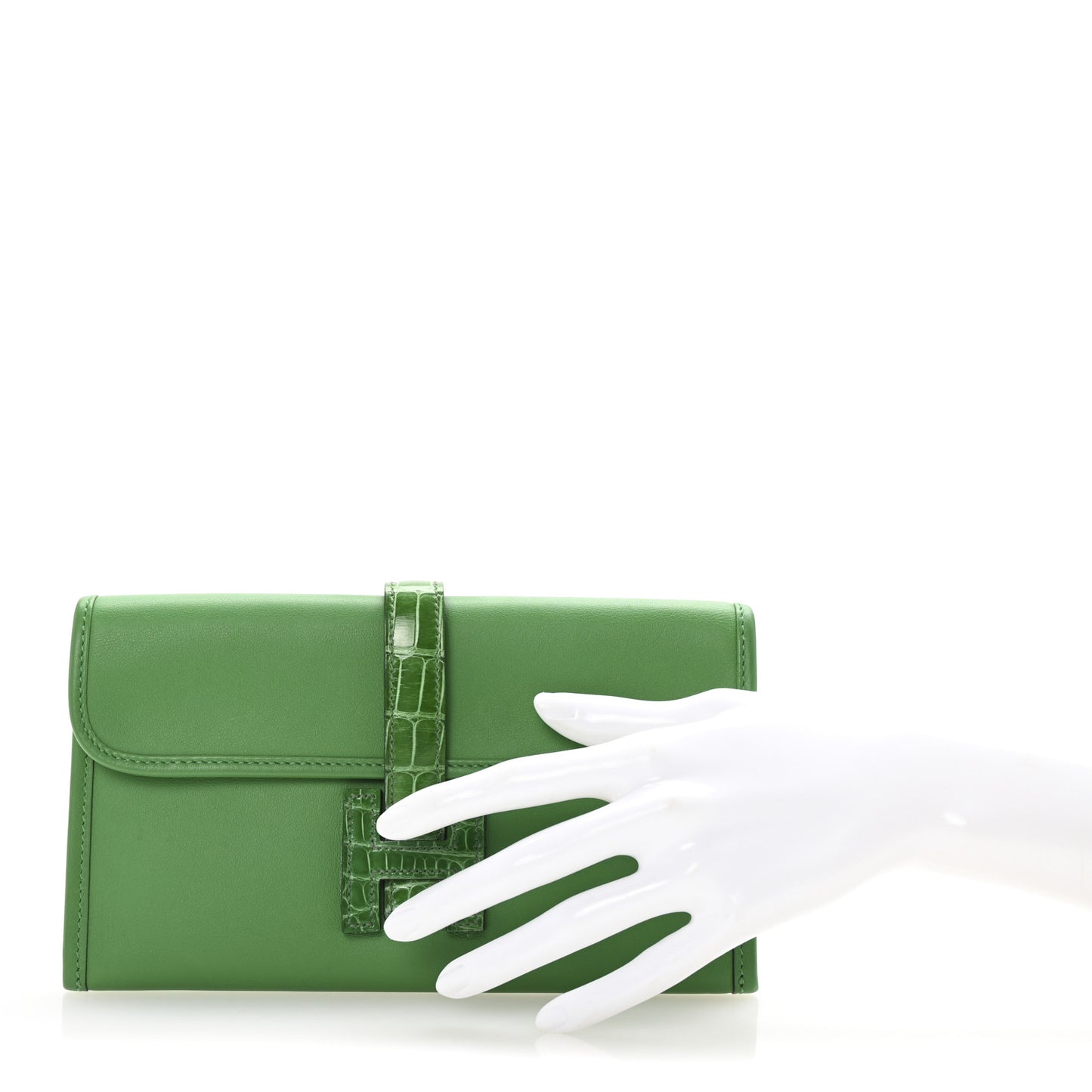 Swift Alligator Jige Touch Duo Clutch Bambou Cactus
