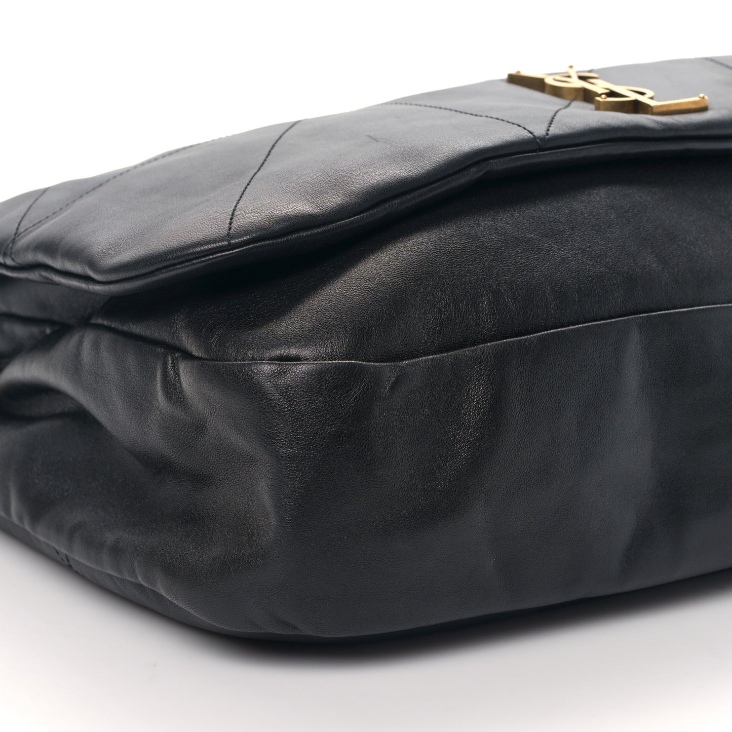 Lambskin Matelasse Monogram Large Jamie 4.3 Black