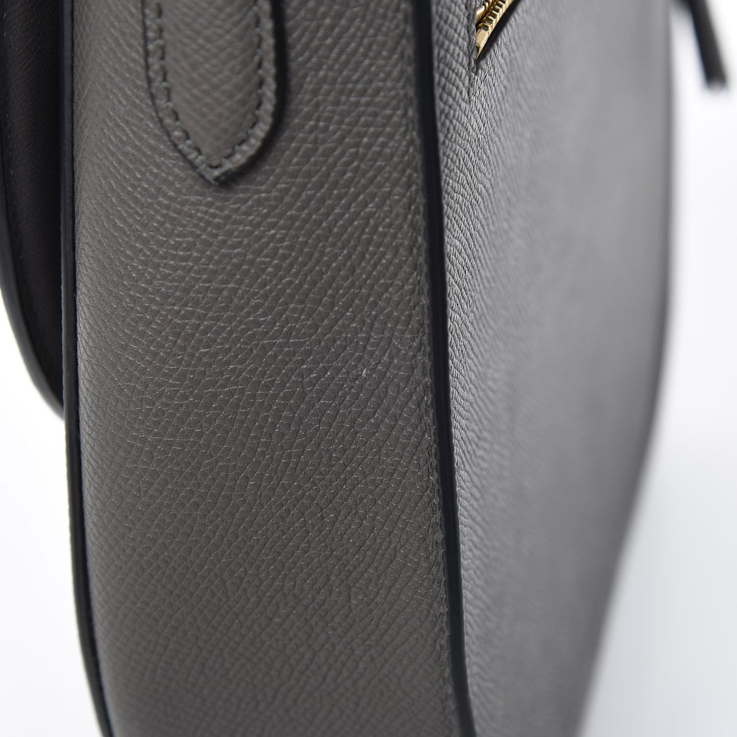 Grained Calfskin Compact Trotteur Grey
