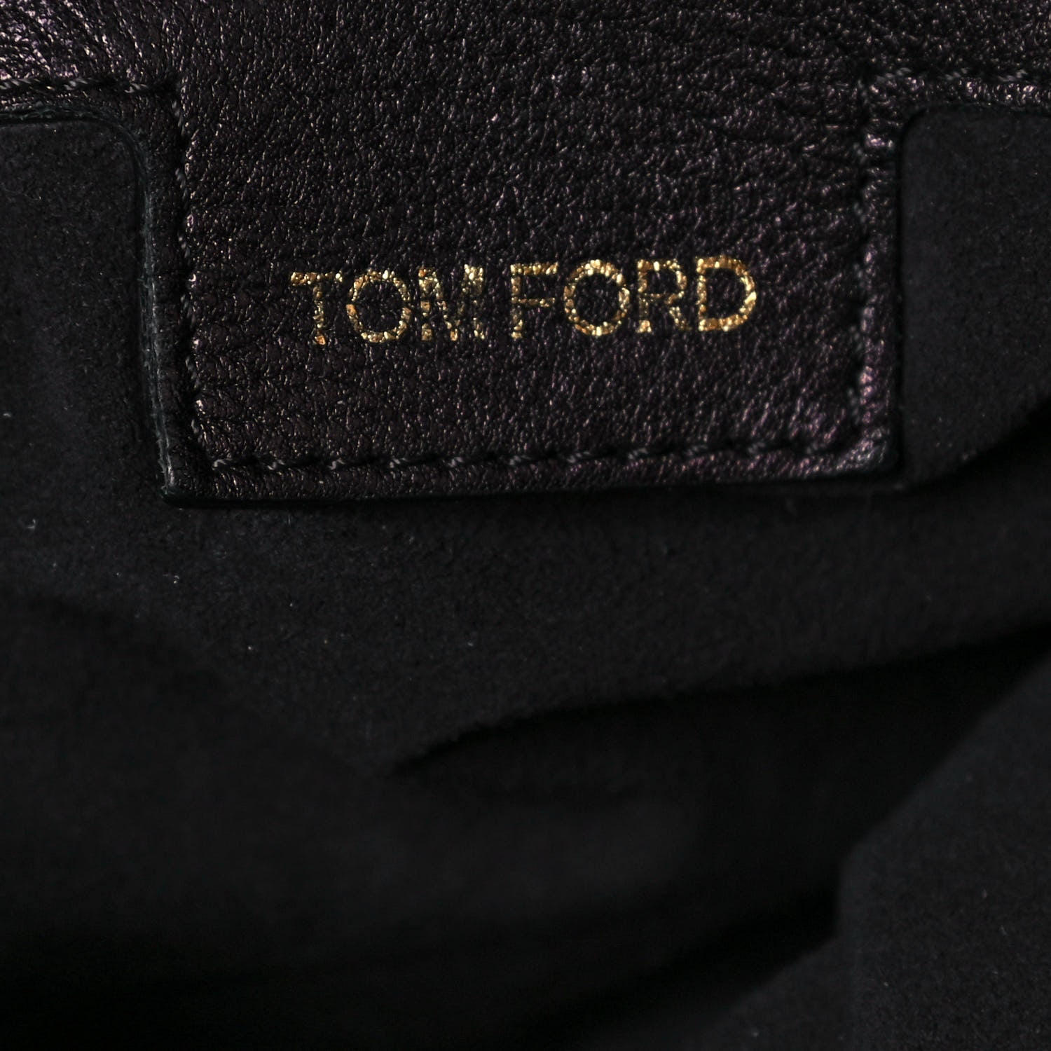 Tom Ford Calfskin Zipper Strap Hobo Black 6 of 16