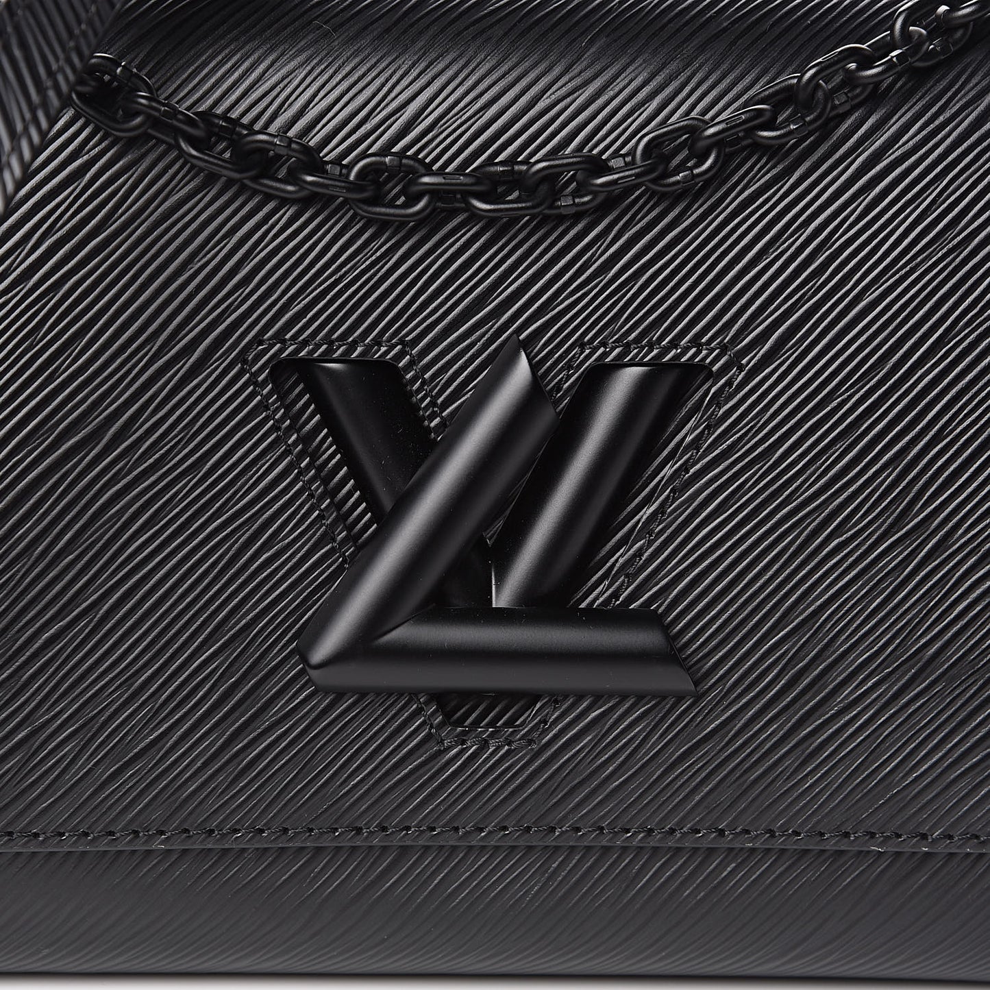 Epi Twist Shoulder Bag MM Matte Black