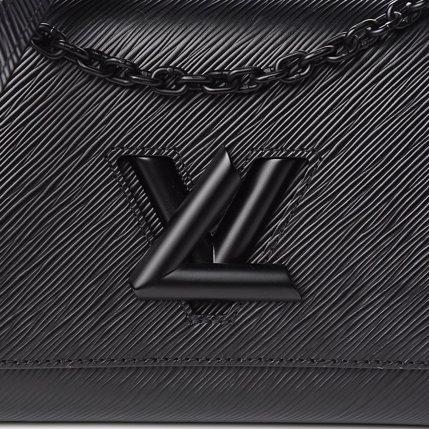 Louis Vuitton Epi Twist Shoulder Bag MM Matte Black 9 of 10
