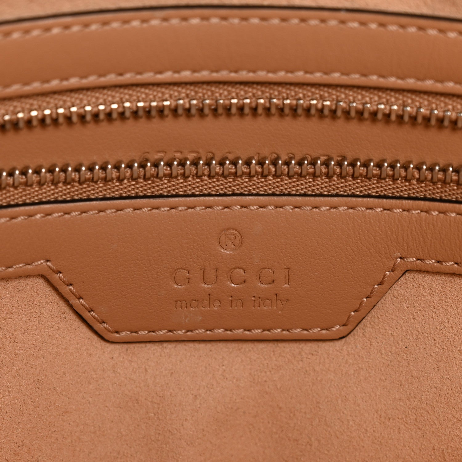 Gucci Calfskin Matelasse Aria Medium GG Marmont Shoulder Tote Camelia 6 of 10