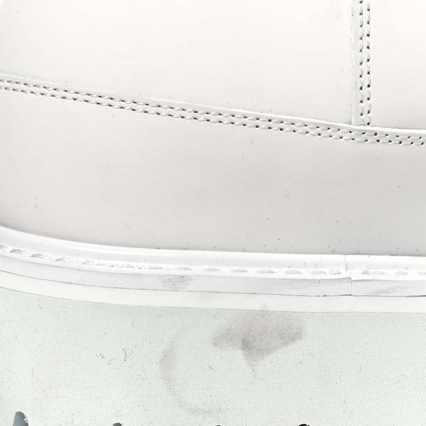 Calfskin Monogram Embossed Neoprene Mens Landscape Ankle Boots 7.5 White