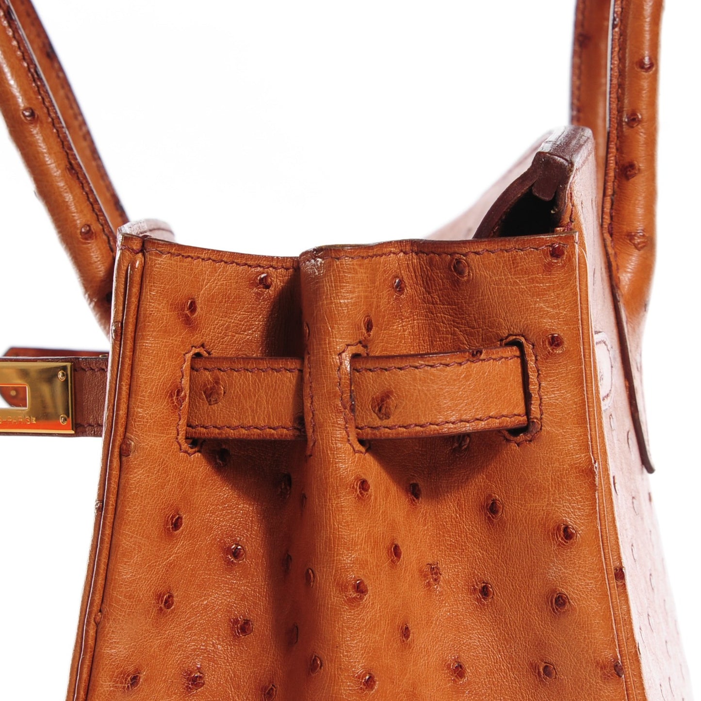 Ostrich Birkin 30 Cognac