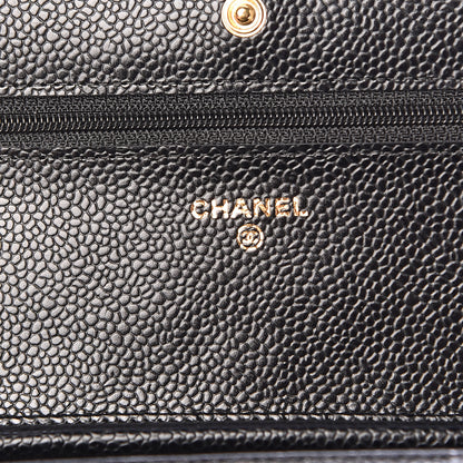 Chanel Caviar Quilted Wallet On Chain WOC Black 8 of 12
