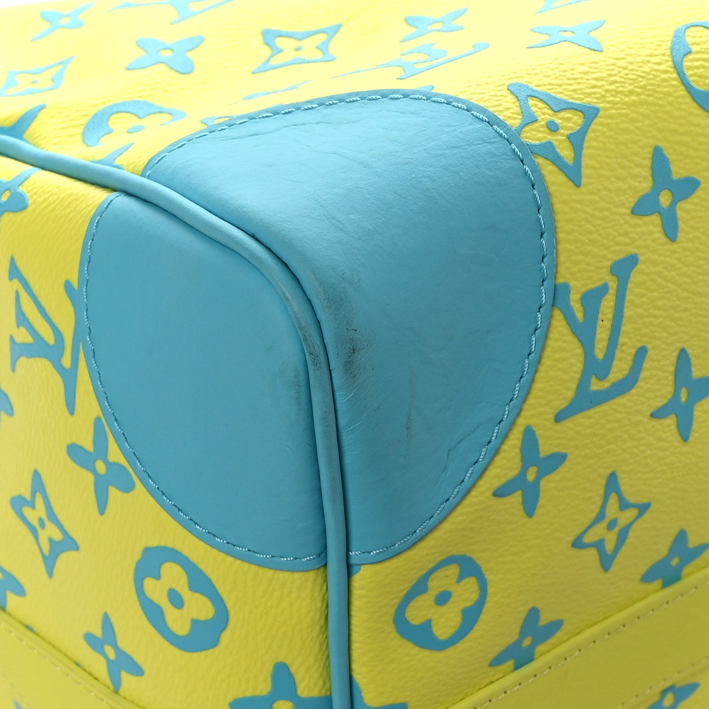 Monogram Playground Keepall Bandouliere 50 Lime