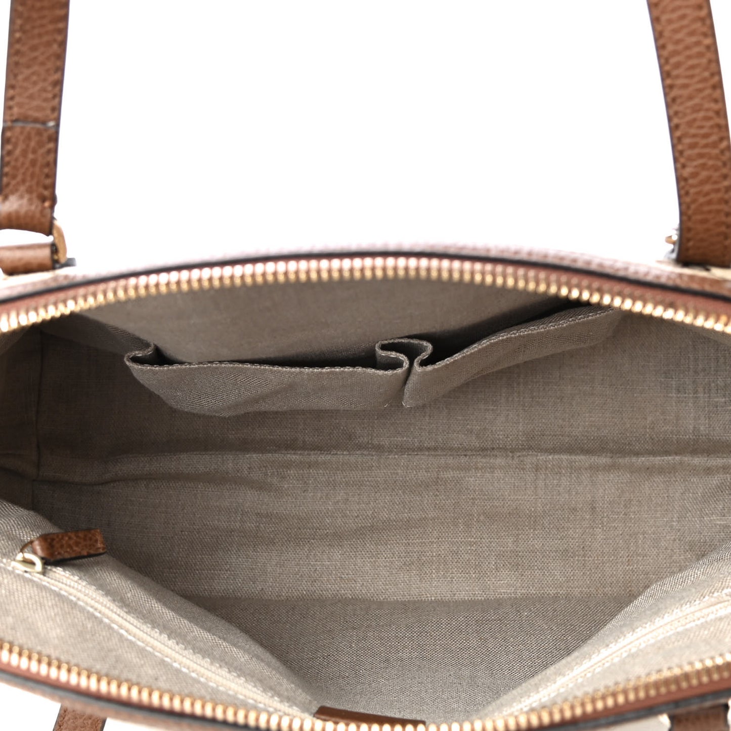 Monogram Medium Bree Shoulder Bag Beige Tabacco