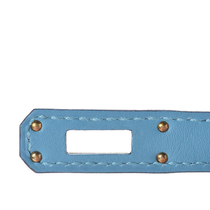 Hermes Swift Kelly Pochette Clutch Bleu Du Nord 24 of 32