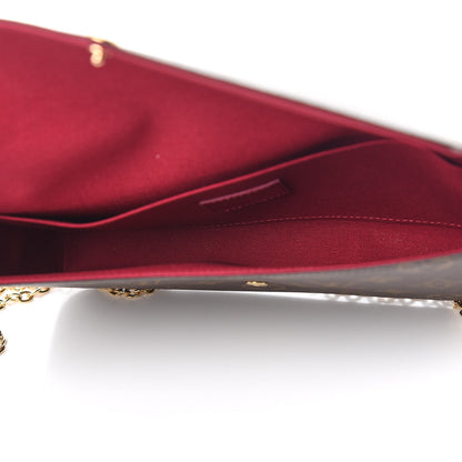 Louis Vuitton Monogram Pochette Felicie Chain Wallet Fuchsia 5 of 10