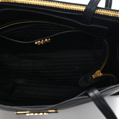 Prada Glace Calfskin Tote Black 5 of 10