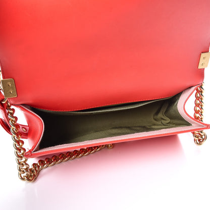 Chanel Calfskin Quilted Medium Boy Flap Red 6 of 9