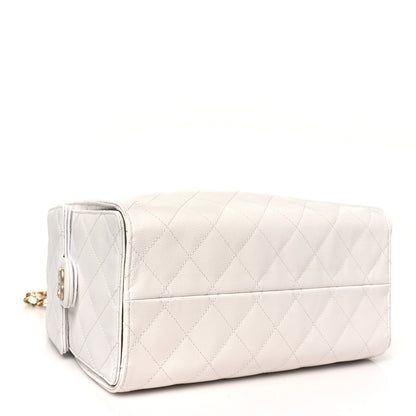 Chanel Caviar Quilted Small Chanel 25 Handbag White 4 of 10