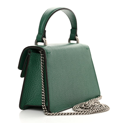 Gucci Dollar Calfskin Crystal Mini Dionysus Top Handle Bag Emerald 3 of 11