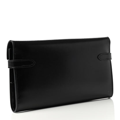 Hermes Box Kelly Longue Wallet Black 2 of 6
