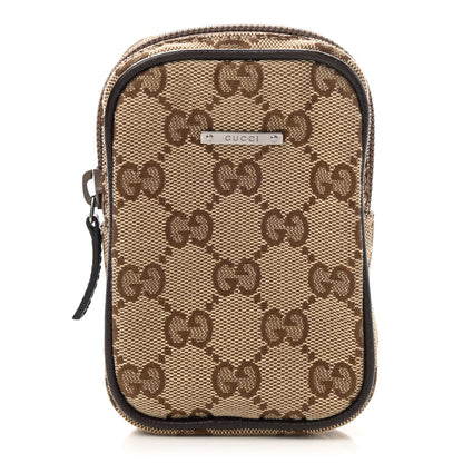 Gucci Monogram Mini Zip Pouch Beige 1 of 8