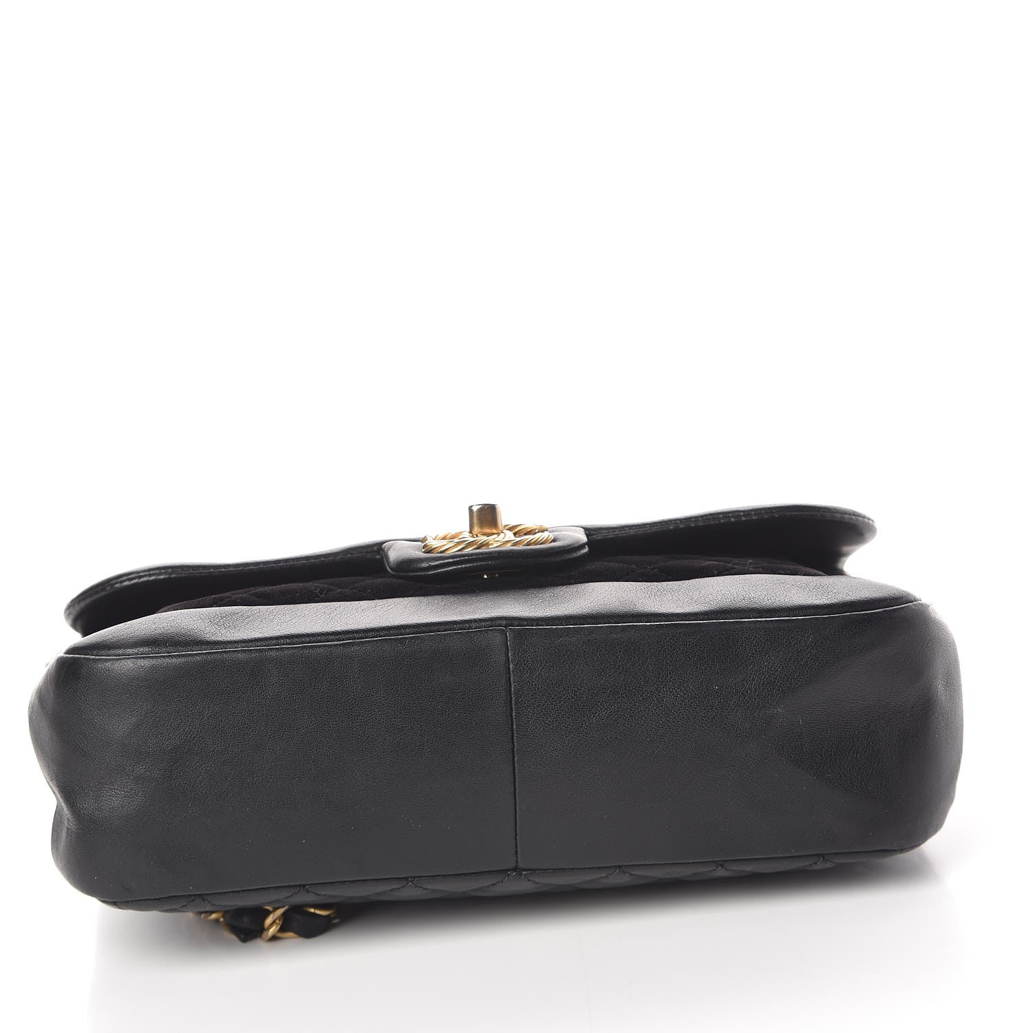 Chanel Metallic Lambskin Velvet Quilted Small Flap Black 12 of 12