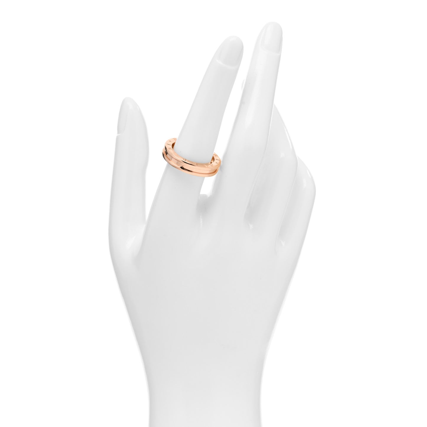 18K Rose Gold B.Zero1 One-Band Ring 57 8
