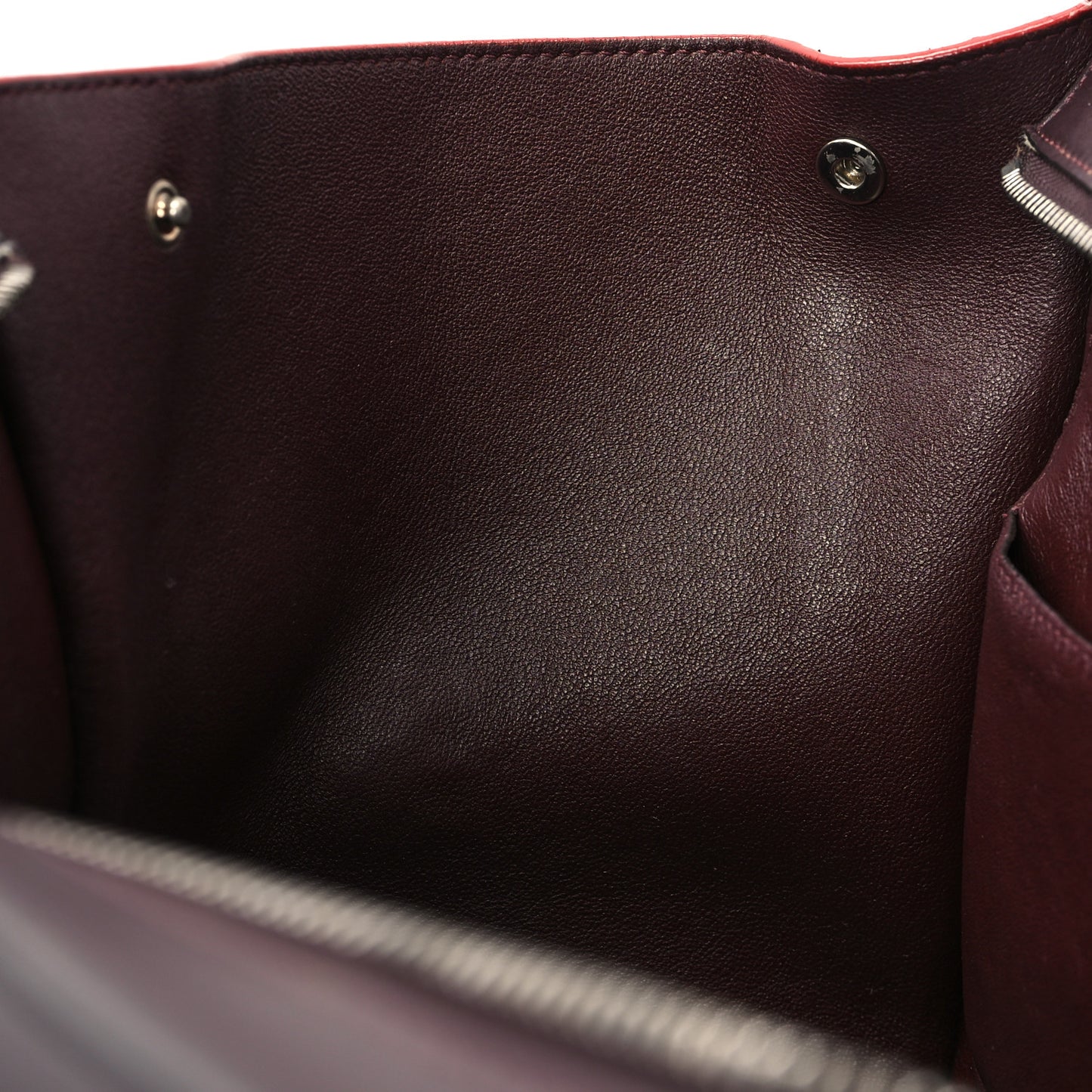 Snakeskin Calfskin Medium Trapeze Wine