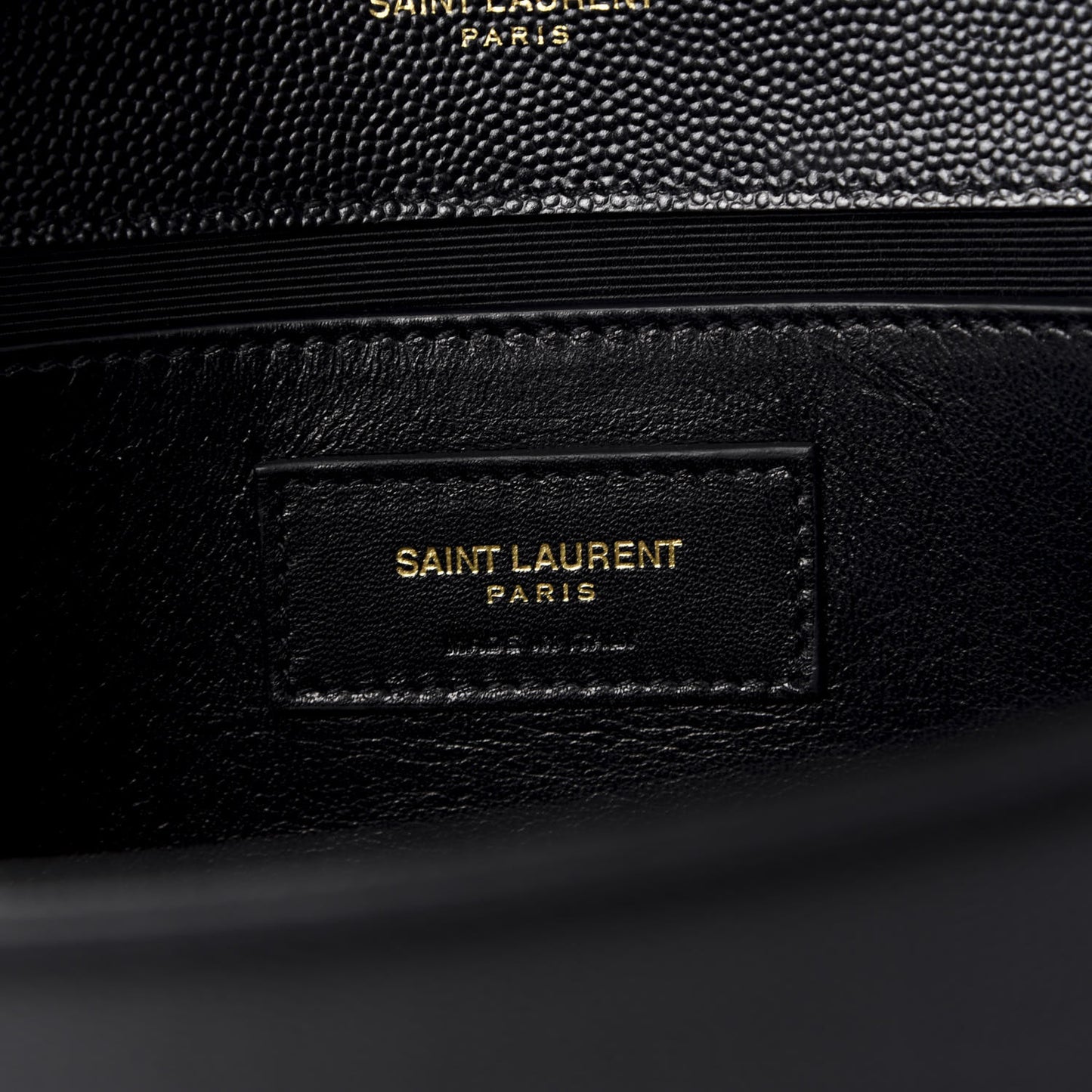 Grain De Poudre Medium Classic Monogram Kate Satchel Black