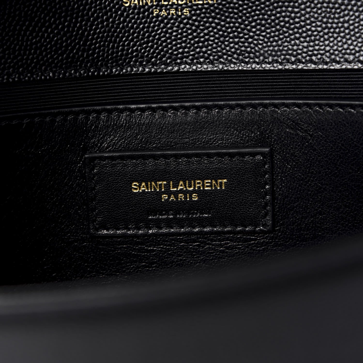 Saint Laurent Grain De Poudre Medium Classic Monogram Kate Satchel Black 6 of 9